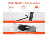 Bathtub Shower Door, 1422-1524 mm x 1524 mm, Semi-Frameless Double Sliding Tub Door, Semi-Frameless V952-TLYGM60W62HIYDJ1GV0