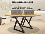 Set of 2 Z-Shape Metal Table Legs, 71.1 x 45.7 cm Heavy-Duty Wrought Iron Desk & Bench Legs, DIY V767-VVR-TZZTYCZ28X188OFG9V0