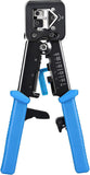 Modular RJ45 Crimp Tool for Pass-Through Connectors with Built-in V1258-DP02-C-2980