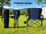 Weisshorn Camping Chair Folding Outdoor Portable Seat Lightweight Beach Picnic Fishing Capacity XFEL-CAMP-CH-BU