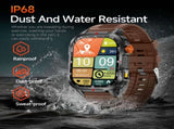 Rugged Outdoor Smart Watch for Men - 1100mAh Extra Long Battery with LED Flashlight & Compass V888-ELOSUNG41846