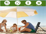 Beach Mat - Foldable Beach Chair - Camping Chair - Beach Mat with Backrest - Outdoor Camping Chair V1188-MS101-02169-1