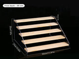 Wooden Ladder Display Shelf Countertop Cabinets Organizer Rack for Toy Cosmetics Kitchen Spices V1294-YM0716-220624CY35-2
