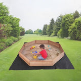 Kids Sand Pit Large Octagonal Wooden Sandpit V63-840461