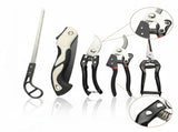 Heavy-Duty 5-Piece Gardening Tool Set 3 Pruning Shears & 2 Folding Saws, Stainless Steel Blades, V1107-CS-YYWJT