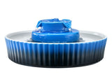 Ceramic Cat Water Fountain, 2.1 L Cupcake Pet Fountain, 360x Drinking Area and Multi-Layer V767-VVR-CWYSJLSTC21LWQMB6001V3