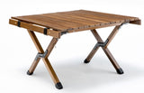 62cm Foldable Bamboo Outdoor Camping Table Waterproof Wood Wooden Travel - Small V563-75623