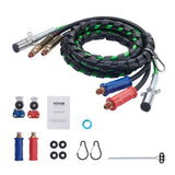 12FT Semi Truck Air Lines Kit with 2PCS Glad Hands, 3-in-1 Air Hoses & 7 Way ABS Electric Power V952-BKCKQRGTJSHY5A7TGV9