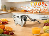 Fresh Fruit Juice Extractor, Manual Hand Press Juicer with Heavy-Duty Aluminum Alloy & Ergonomic V1366-AZ2-W-11558