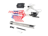 Solar US Flag Lights Red White Blue 8 Modes Independence Day Decor V1294-YM0901-3115250025211
