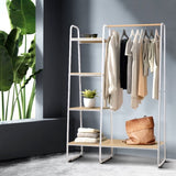Artiss Wardrobe Clothes Rack Airer Coat Stand 150cm DIY-CR-12-2MT-WH