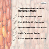 Kitchee Meat Food Grinder Sausage Attachment - Compatible with KitchenAid Mixers V238-SUPDZ-41088019529808