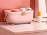 Plastic Medicine Storage Box Oval Double Layers Multi Grid Large Capacity Medical Box Organizer for V1294-YM0717-3117220203013