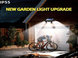 74 LED solar sensor lights with motion sensor, 3 brightness modes, outdoor wall lights, suitable for V1102-HEDJ-004