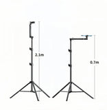 Flooring Phone Tripod with Swan Neck Arm Includes Phone Clamp & Selfie Remote, Multi-Angle V1107-CS-SJZBZJ