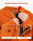 Flame-Resistant Welding Jacket Heavy Duty Leather Welding Jacket XL Size V952-KSNPKKSKNPAKZ8XX9V0