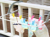 Portable Clothes Drying Rack Multipurpose Collapsible Hanging Drying Rack for Balcony Railings V1294-YM0716-3117220157811