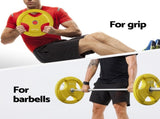 Everfit Weight Plates Olympic 20kgx2 Dumbbell Barbell Plate Weight Lifting Home Gym Yellow FIT-K-DB-PL-SET-40KG