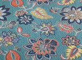 100% Cotton Teal Floralia Garden Coverlet Bedspread Set V745-MMPAC060963Q13U