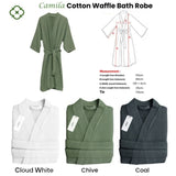 J Elliot Home Camila Cotton Waffle Bath Robe Chive V442-IDC-BATHROBE-CAMILA-CHIVE-L