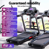 Everfit Treadmill Electric Home Gym Fitness Exercise Machine w/ Sit Up Bar 480mm TMILL-480-M804-SUB-AB