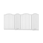 i.Pet Dog Playpen Enclosure 4 Panel Pet Fence Wooden Play Pen PET-GATE-WOOD-80-WH