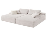 210 cm Oversized Double Chaise Lounge, Corduroy Fabric Sectional Sofa, Cozy Deep Seat Loveseat Sofa V952-CGBYSRSFYSS8Y3HFQ001V0