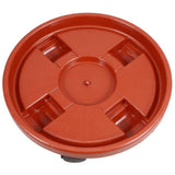 Red Plastic Plant Pot Tray with Smooth Rolling Wheels for Easy Mobility and Convenient Flower Pot V1192-AZ-W-22241