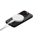 Cygnett ChargePuck Qi2 15W Fast Wireless Charger -White,Compact & Lightweight, 1.2M V1202-V2-MPA-CY5062CCRGP