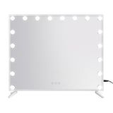 80x65cm Embellir Makeup Mirror Hollywood Vanity with LED Light White Frame MM-E-FRAME-6580LED-WH