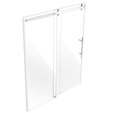 VEVOR Frameless Shower Door 58-59" x 75" SGCC Tempered Glass 5/16" Chrome V952-WBKSYMTLYSM8XN0RUV0