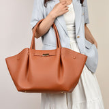 Wine Red Women's Wings Shape New York Slouchy Tote Bag - Soft Textured Suede, V888-ELOSUNG55017