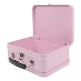Multifunctional Pink Metal Suitcase, Ideal for Home and Office Storage, Elegant Design V1369-AZ3-W-17249