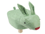 Cartoon Animal Shaped Stool Kid Home Living Room Cute Wooden Footstool for Playroom Courtyard Green V1294-YM0703-3116230000411