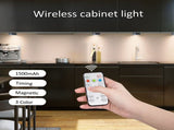 AIBOO Rechargeable Cabinet Lights, 6 Pack Puck Lights, 3 Colour, Remote, Black V1171-CC-BOM000860