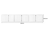 PaWz Wooden Pet Gate Dog Fence Safety White 100 Pack PT1060-6-WH