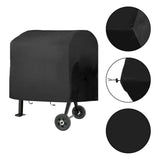 420D Cement Mixer Protective Cover, Outdoor Equipment Rain Shield, Heavy Duty Oxford Waterproof UV V1107-119-87150-BLK-420D
