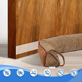 Weighted Door Draft Stopper Triangular Under-Door Gap Filler for Gaps up to 3", Wind Noise V1107-125-25434-BRN-36IN