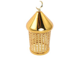 Gold Wind Lamp Handmade Retro Hollow Wind Lamp Iron Lantern for Wedding Party Decoration M V1294-YM0901-3115250011712