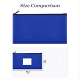 10-Pack Bank Deposit Money Bags with Zipper, Leather Wallet Pouches Label, Makeup Bags, for Cash, V1192-AZ-W-23047