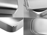 SOGA 12X Gastronorm GN Pan Full Size 1/3 GN Pan 10cm Deep Stainless Steel Tray GASTRONORMPANS5416X12