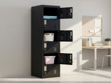 6-Door Locker for Office Gym Shed School Home Storage V63-832721