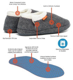 ARCHLINE Orthotic Slippers CLOSED Arch Scuffs Orthopedic Moccasins Shoes in Grey Marle - EUR 42 V563-ARCHLINE-CLSD-GRYMRLE-42