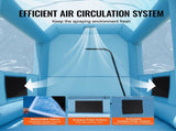 Inflatable Paint Booth, 9.8 x 8.2 x 8.2 ft Inflatable Spray Booth, with 550W Powerful Blower and Air V952-CQSPQFLSKCGLKNDD2V3