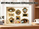 Personalized Memory Display Case - DIY Mini Museum Shadow Box with Gold Frames for Family Photos V1192-AZ-W-33269