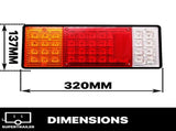 2X 44 LED Tail Lights Trailer Ute Caravan Truck Stop Indicator rear LAMP 10-30V V201-LED1030BL8AU
