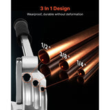 VEVOR 3 in 1 Manual Lever Pipe Tube Bender for 6.35 mm 9.5 mm 12.7 mm O.D. Pipes V952-GGWGJSHY1438CMDRH001V0