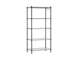 Artiss 5-Tier Kitchen Rack Shelf Shelving Unit 55x30x150CM Adjustable Metal Storage Shelves Black KR-MEL-5S-55-BK