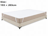 193*203cm White Waterproof Mattress Protector - Microfibre Terry Towelling Top, TPU Membrane V888-ELOSUNG56151-4