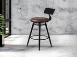 Levede 1x Industrial Bar Stools Kitchen BR1013-BACK